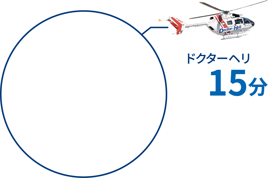 ドクターヘリ15分