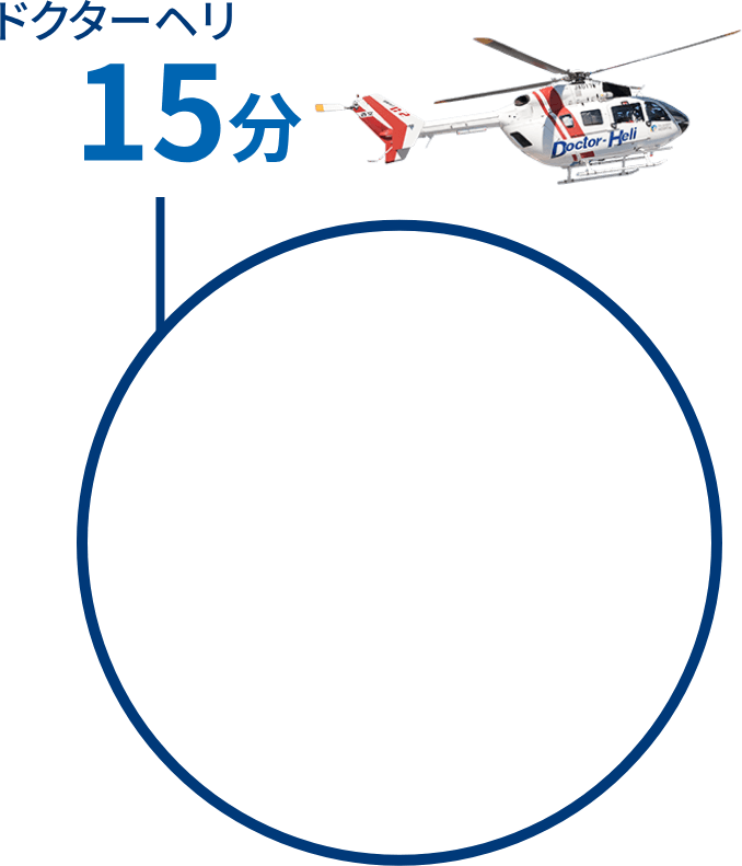 ドクターヘリ15分